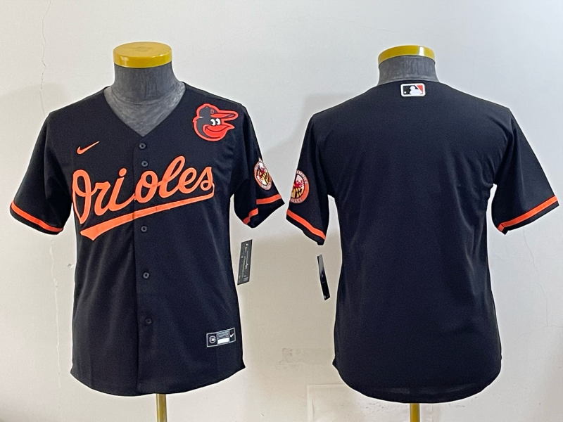 Youth 2025 Baltimore Orioles Blank black Nike MLB Jersey 0011